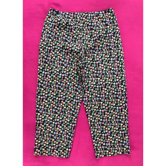 TALBOTS Stretch Print Capri Crop Pants - Picture 4 of 5